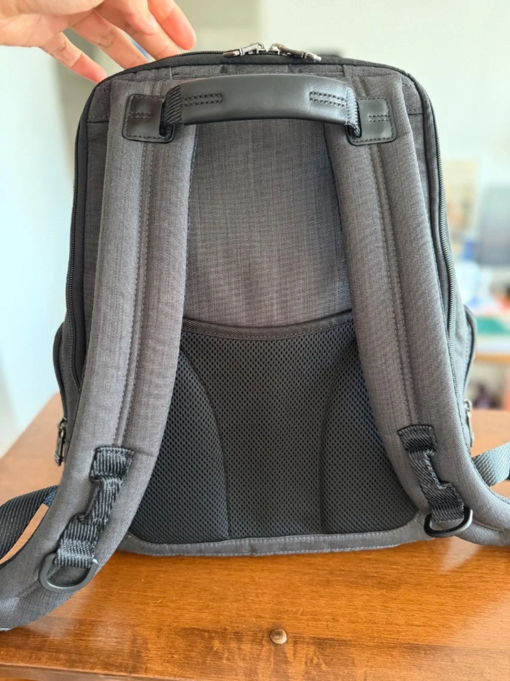 Tumi Backpack with 15in laptop sleeve (Gray)